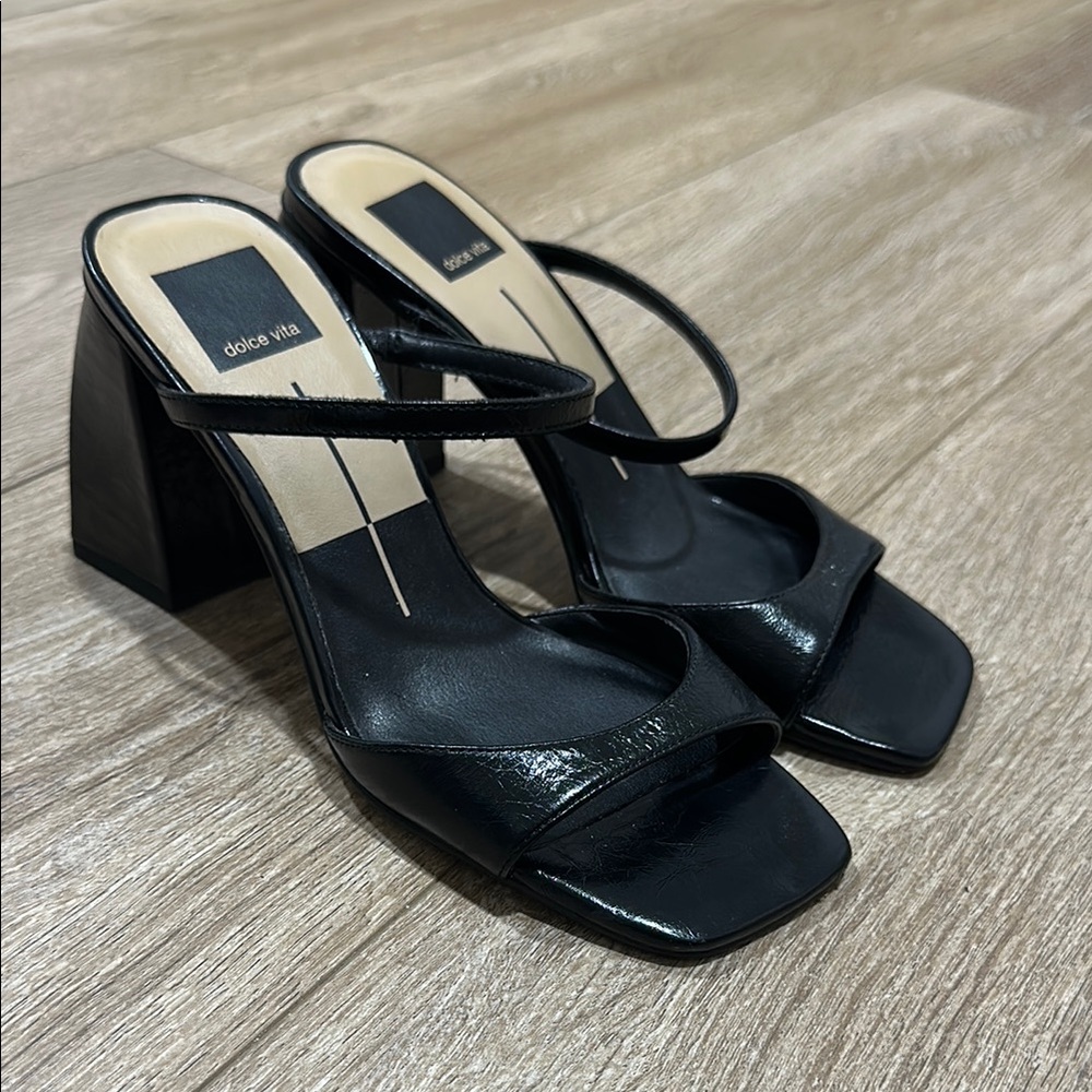 Dolce Vita Black Women's Heeled Sandals